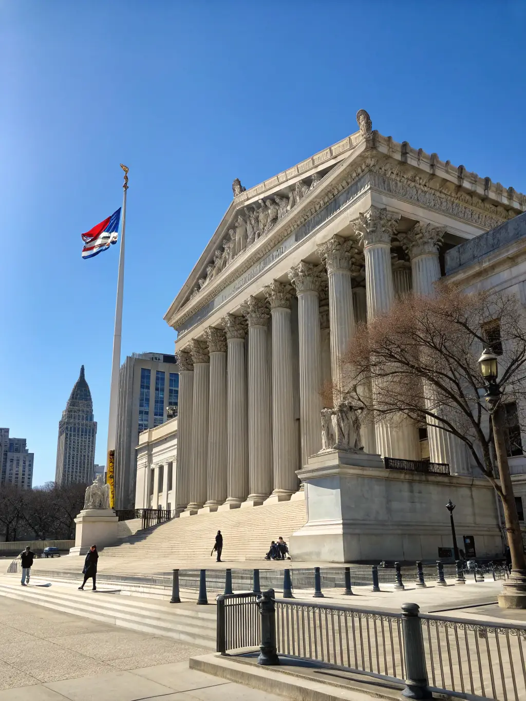 An image of a government building or official tax form, representing compliance and adherence to regulations.